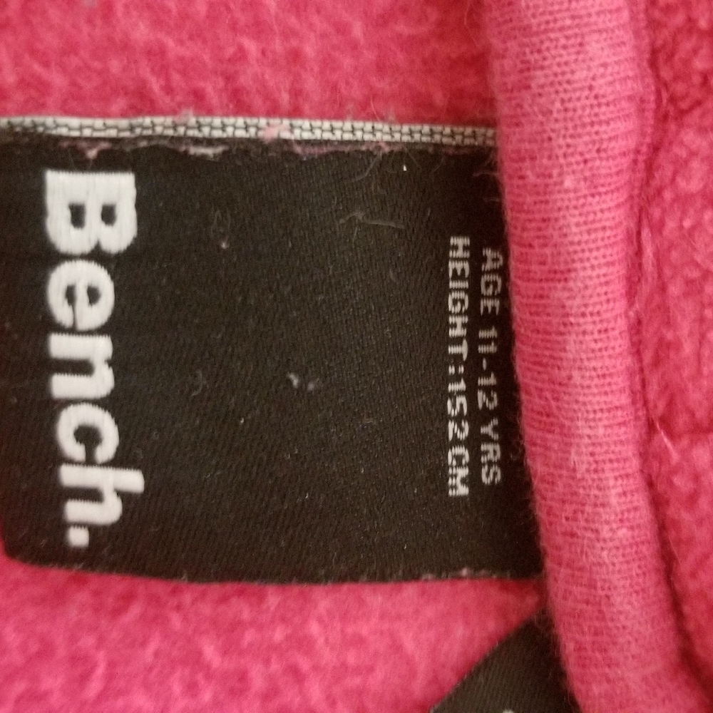 EUC BENCH GIRLS SWEATSHIRT FUCHSIA PINK AGE 11-12 - Picture 8 of 9